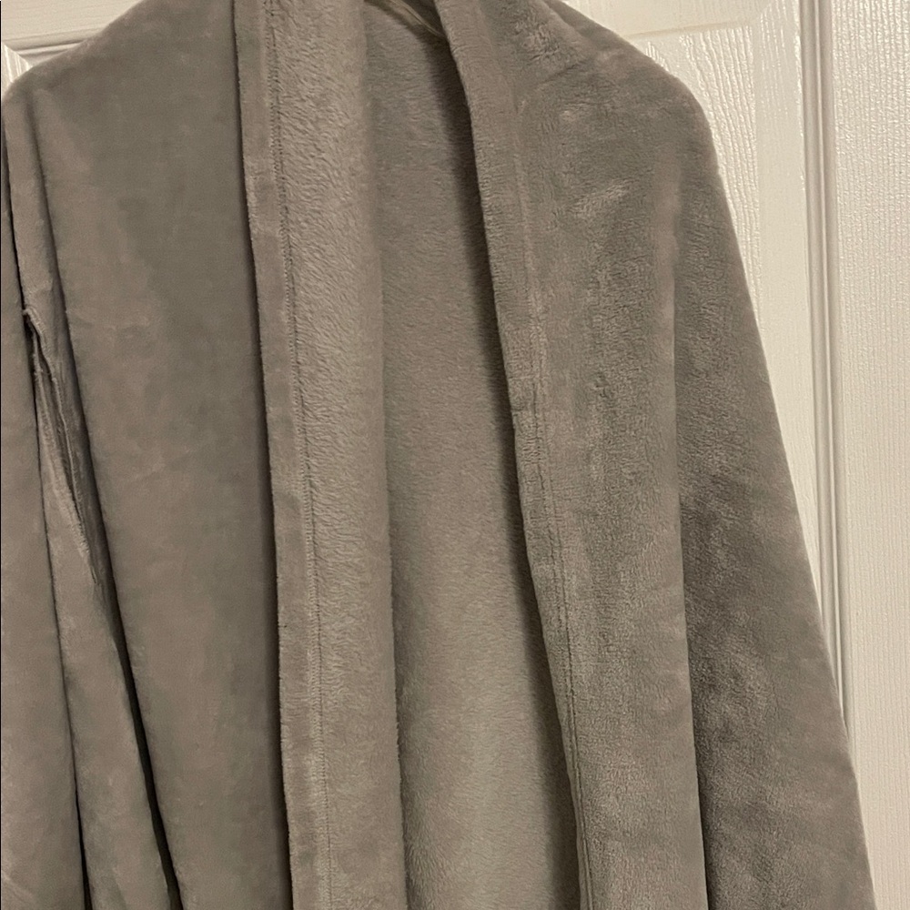 Cozy Gray Plush Cape